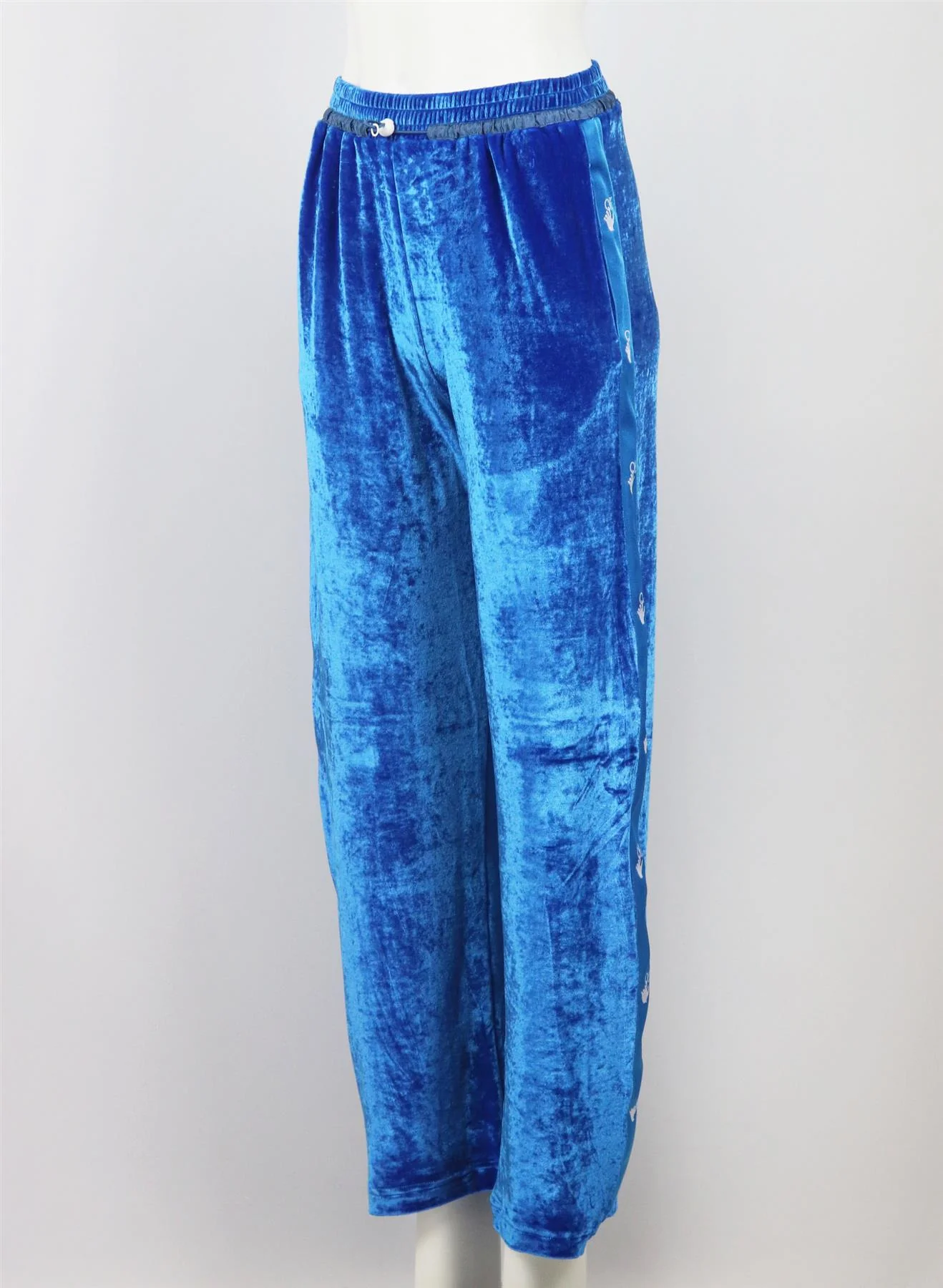 OFF-WHITE C/O VIRGIL ABLOH SILK VELVET PANTS IT 40 UK 8 - Image 3
