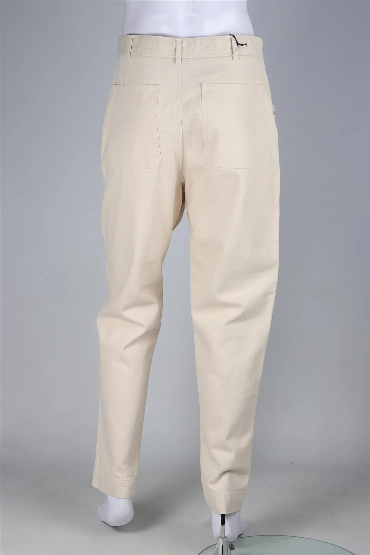OFFICINE GENERALE CREAM MEN'S COTTON STRAIGHT LEG PANTS UK/US W30 - Image 4