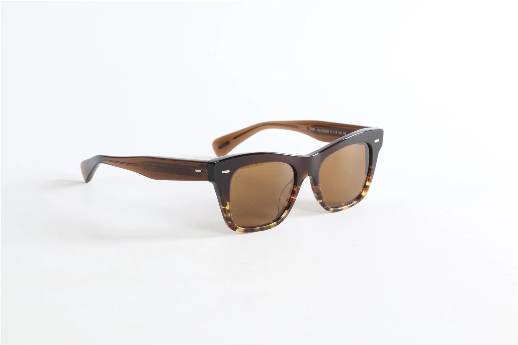 OLIVER PEOPLES BROWN SQUARE FRAME ACETATE SUNGLASSES - Image 2