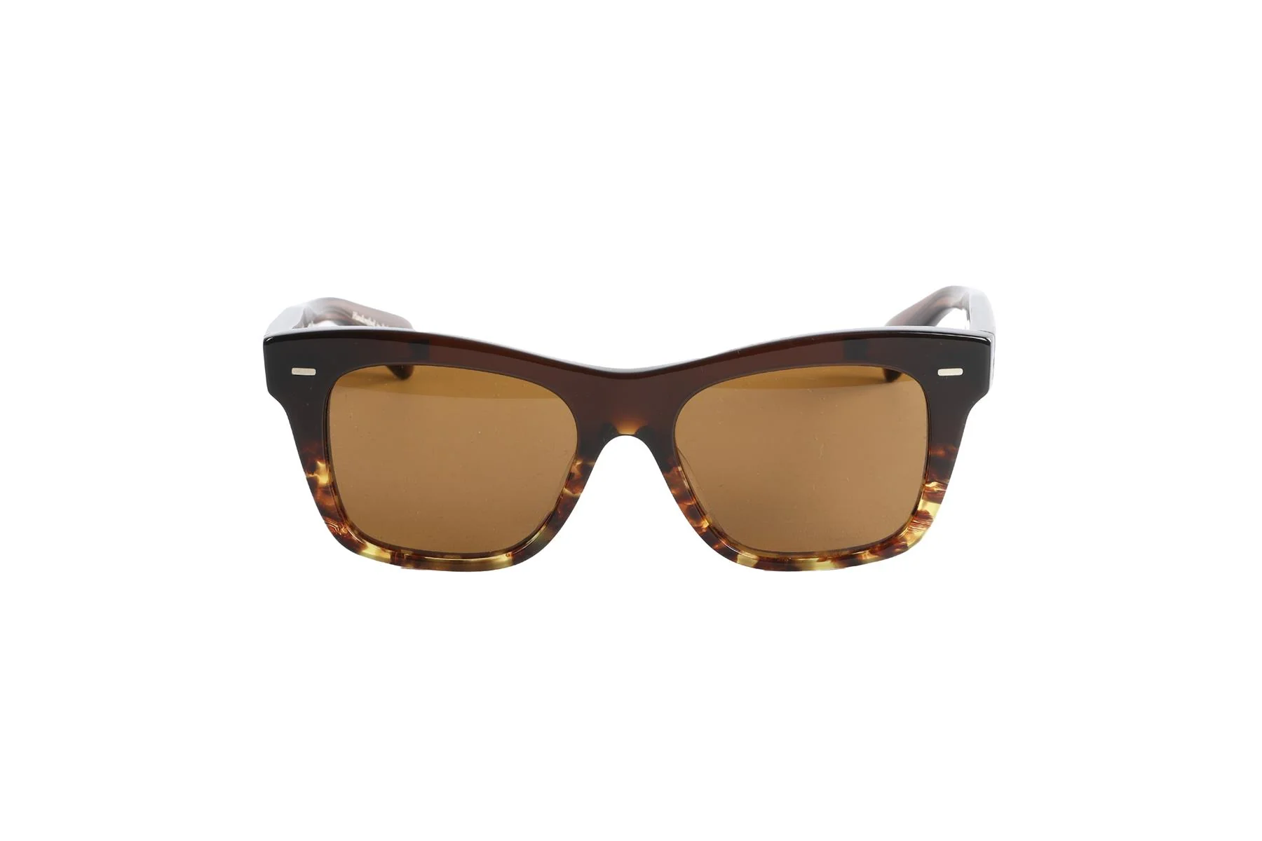OLIVER PEOPLES BROWN SQUARE FRAME ACETATE SUNGLASSES - Image 3
