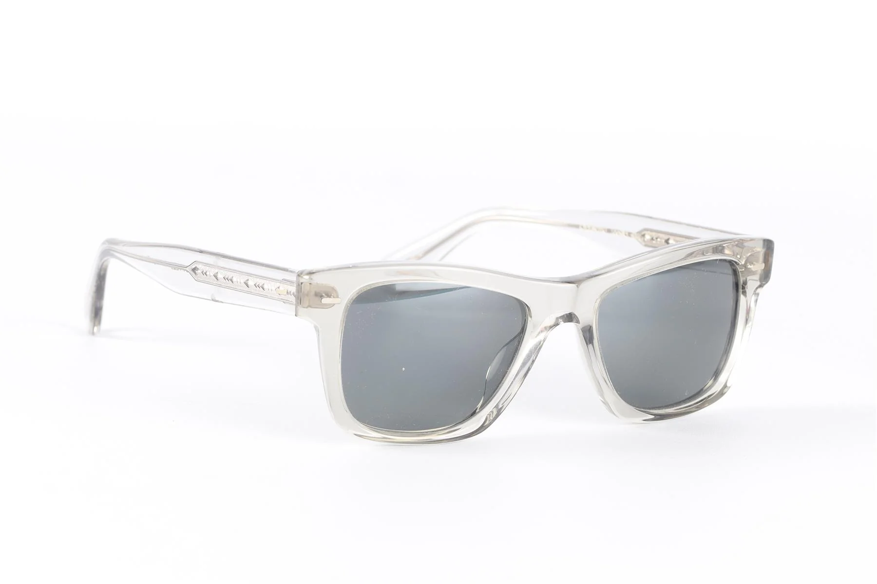 OLIVER PEOPLES CLEAR SQUARE FRAME ACETATE SUNGLASSES - Image 2