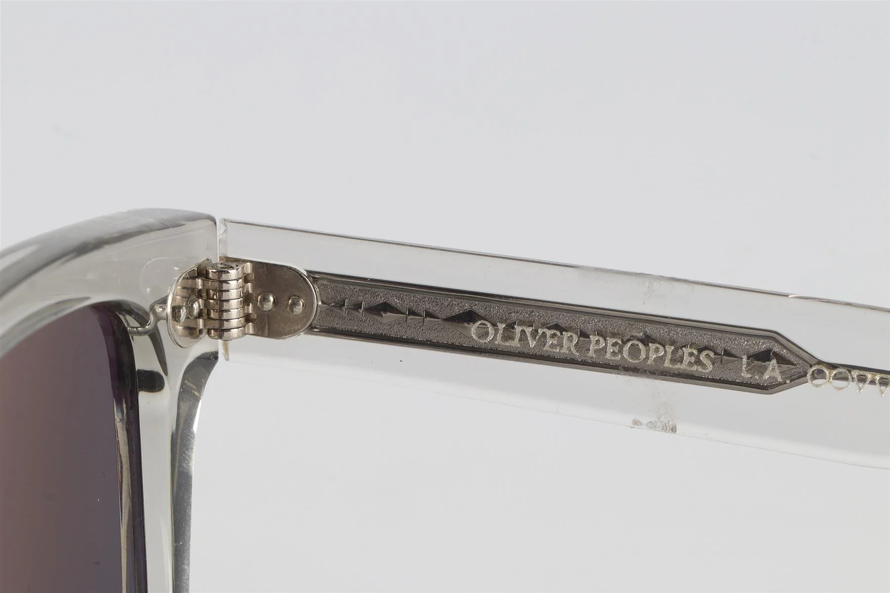 OLIVER PEOPLES CLEAR SQUARE FRAME ACETATE SUNGLASSES - Image 6