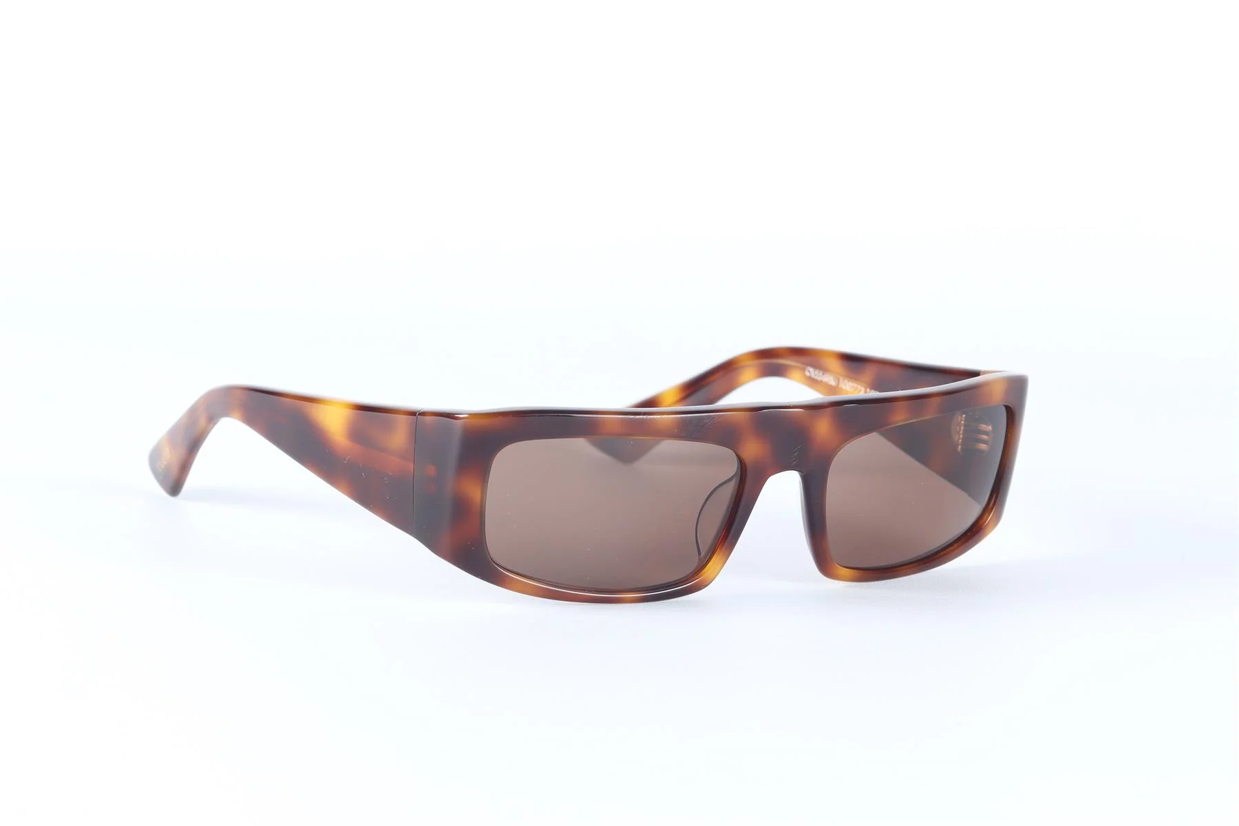OLIVER PEOPLES + KHAITE BROWN RECTANGLE FRAME ACETATE SUNGLASSES - Image 2