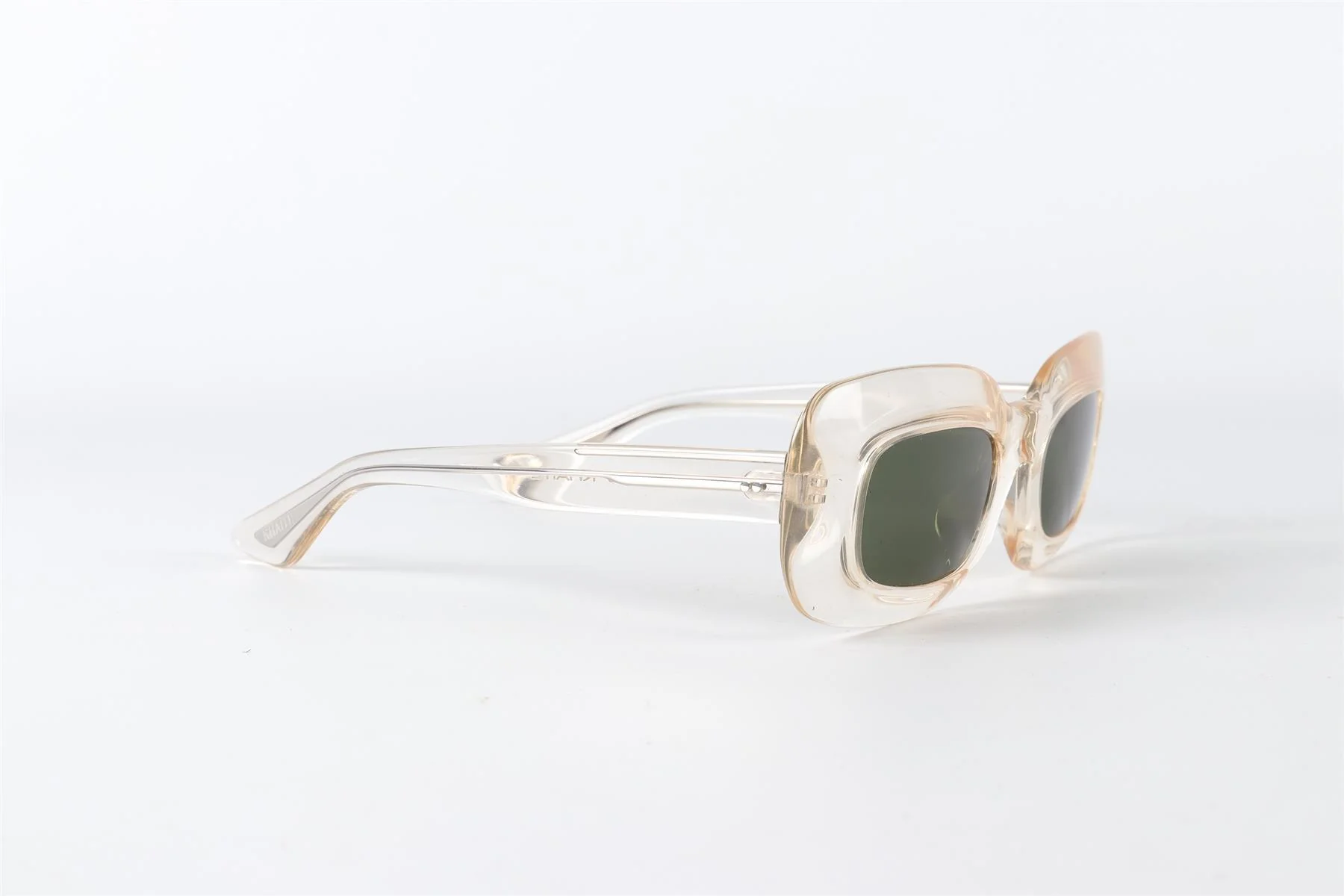 OLIVER PEOPLES + KHAITE NEUTRALS RECTANGLE FRAME ACETATE SUNGLASSES - Image 2