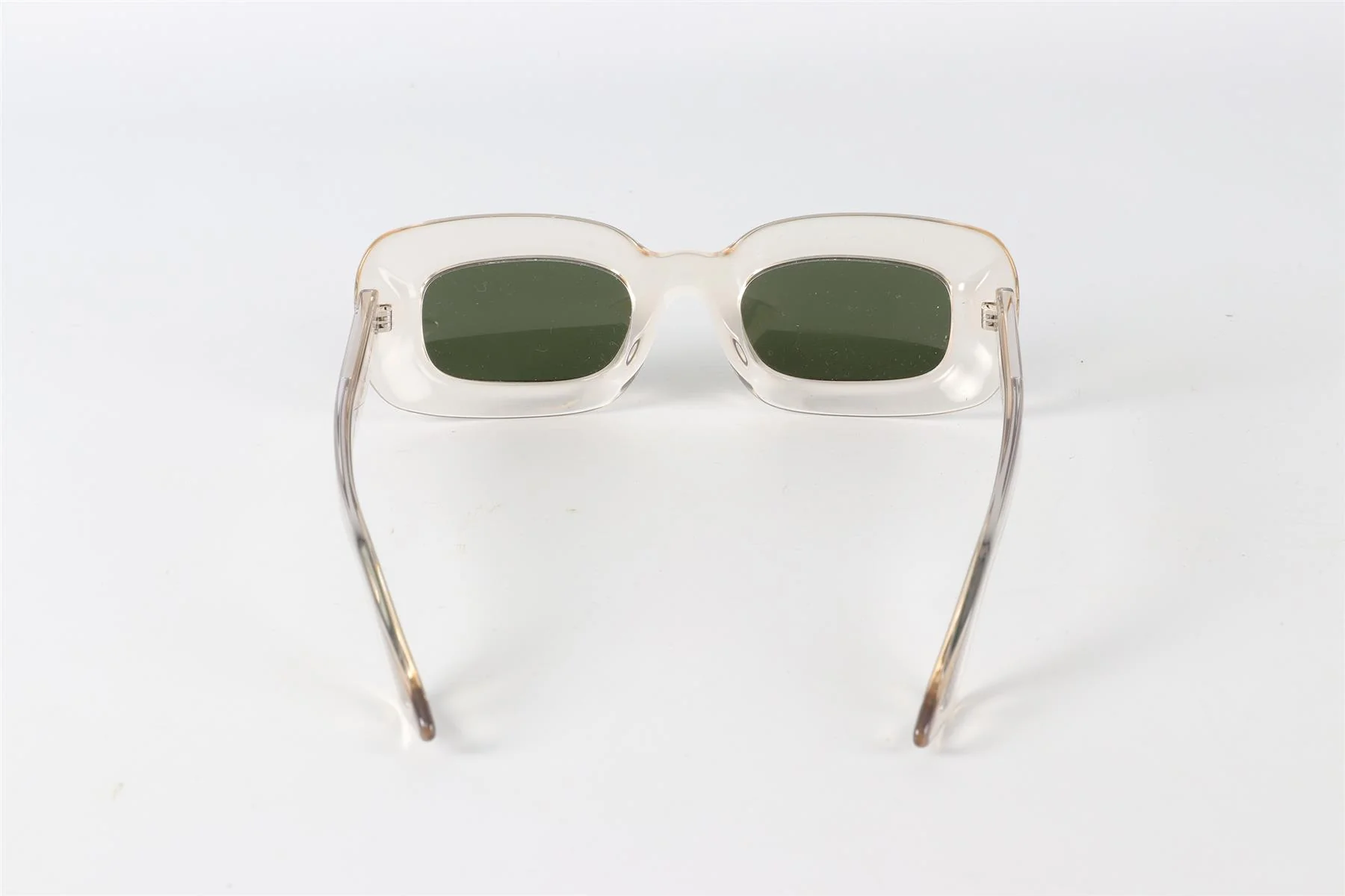 OLIVER PEOPLES + KHAITE NEUTRALS RECTANGLE FRAME ACETATE SUNGLASSES - Image 4