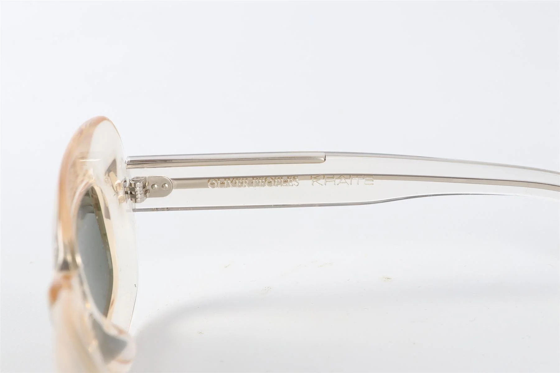 OLIVER PEOPLES + KHAITE NEUTRALS RECTANGLE FRAME ACETATE SUNGLASSES - Image 5