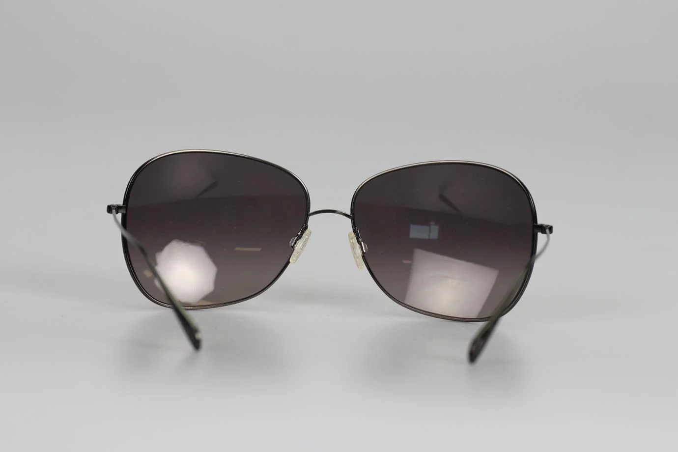 OLIVER PEOPLES SQUARE FRAME METAL SUNGLASSES - Image 4
