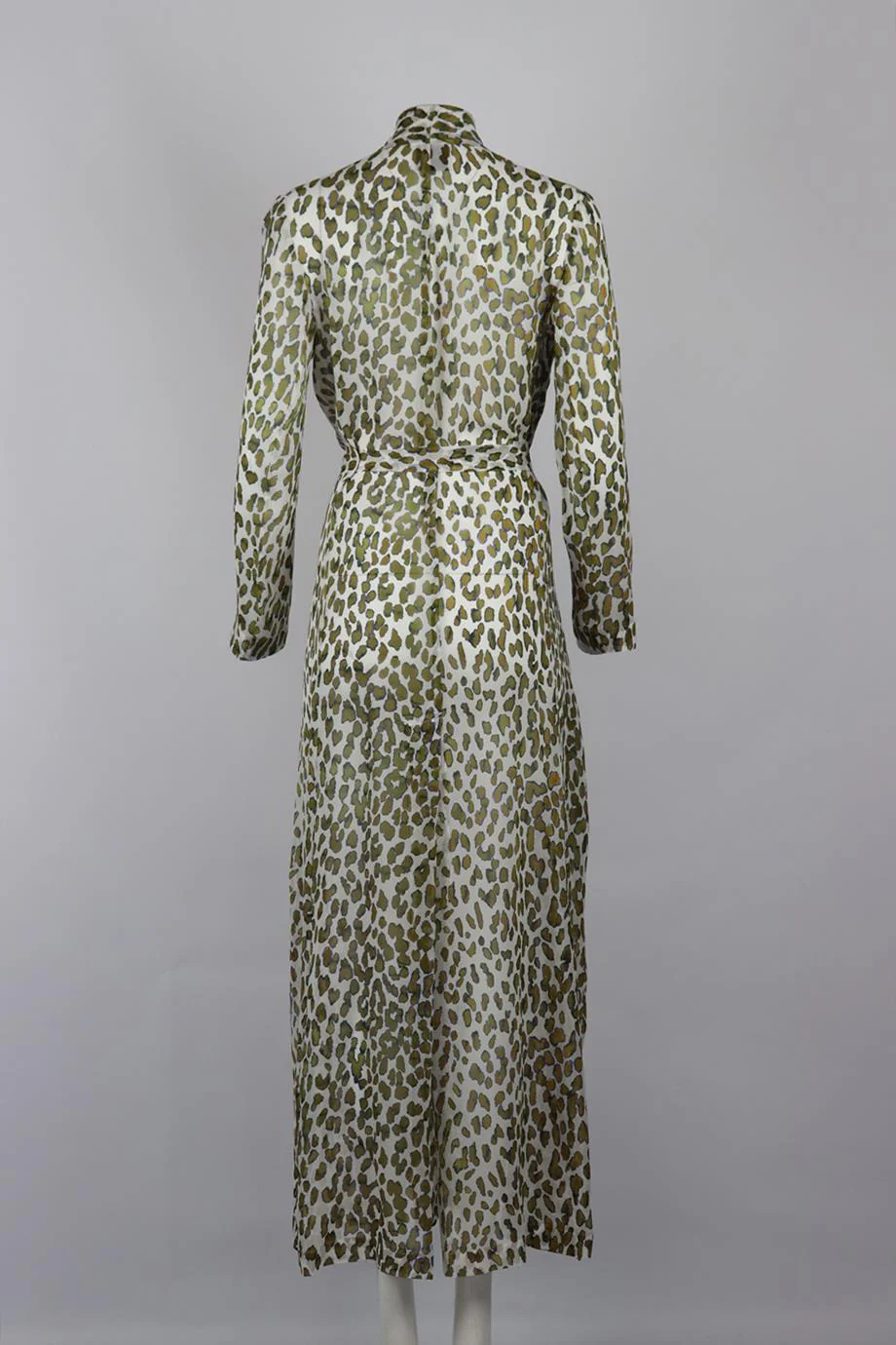 ON THE ISLAND BELTED PRINTED SILK ROBE IT 40 UK 8 - Image 4
