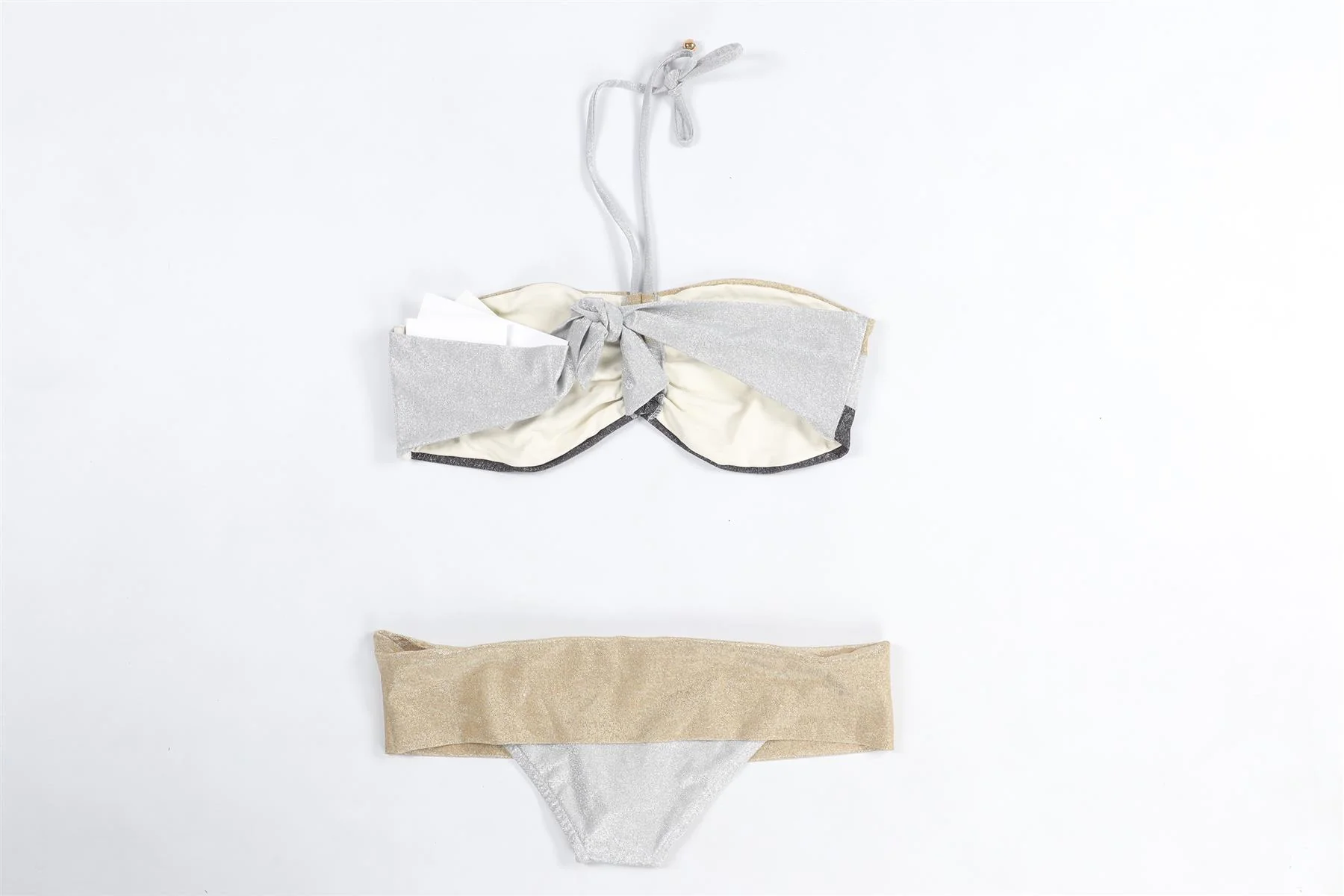 ONDADEMAR METALLIC BIKINI US 10 UK 14 - Image 4