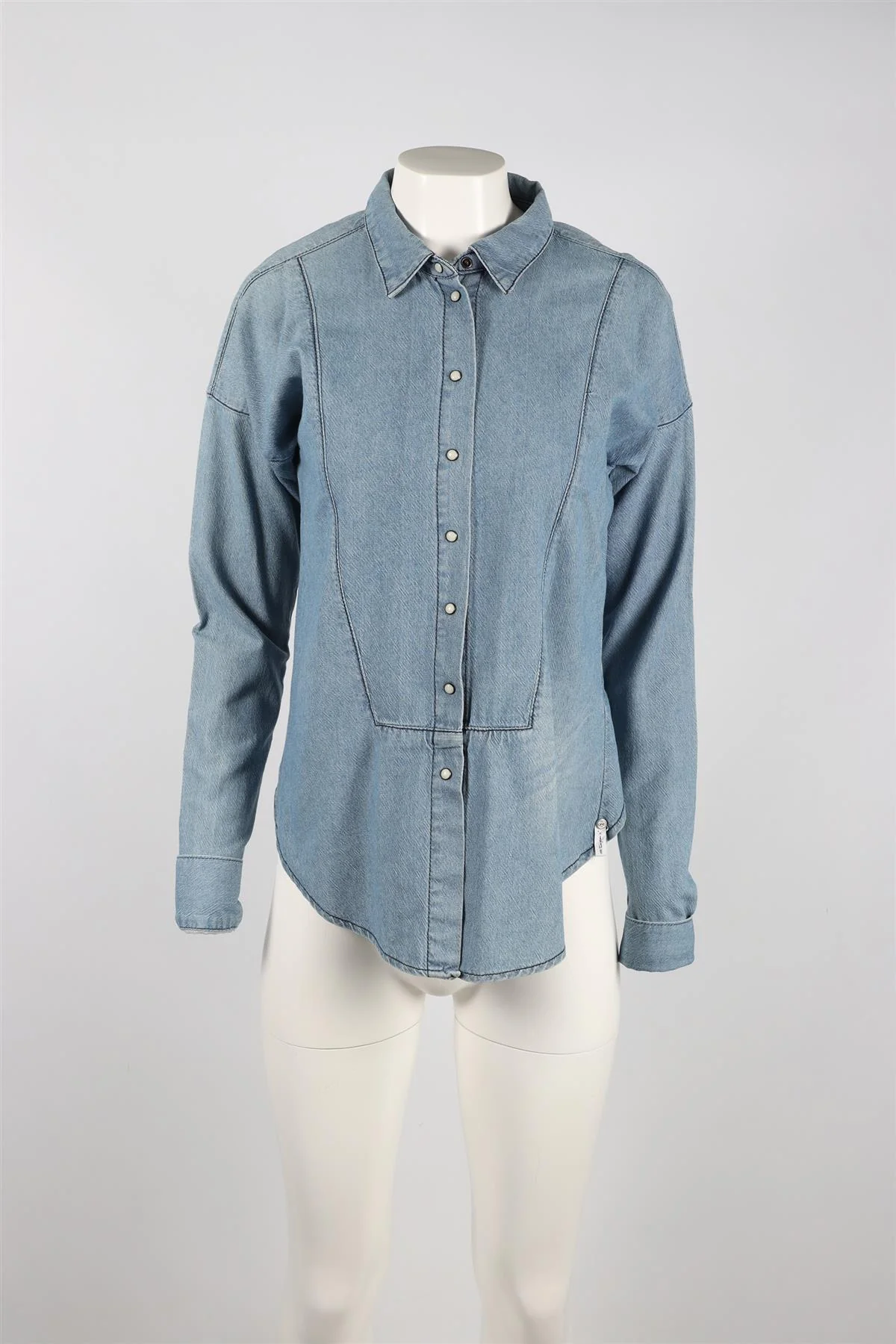 ONE BY ONE TEASPOON BLUE DENIM SHIRT XSMALL - Image 2