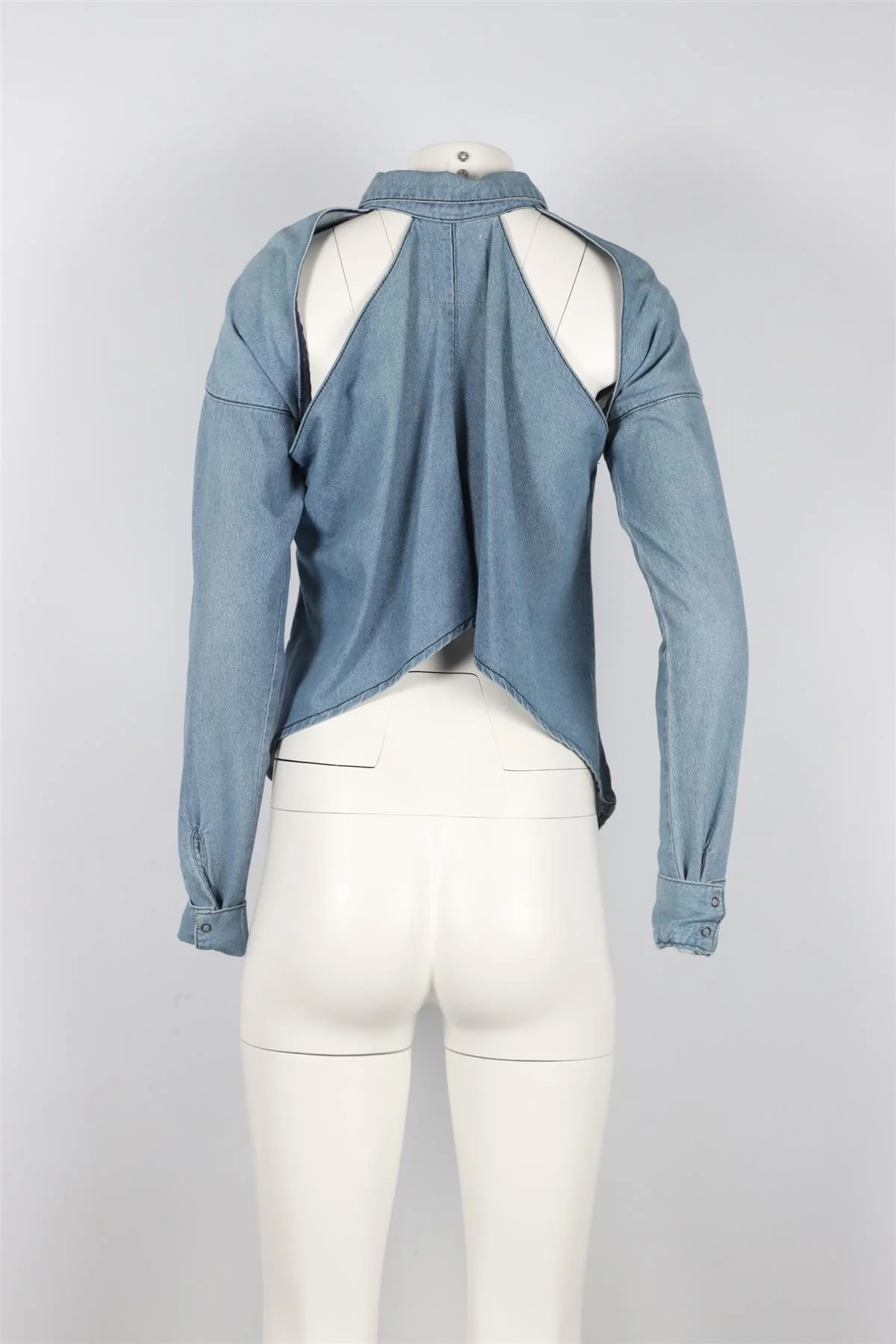 ONE BY ONE TEASPOON BLUE DENIM SHIRT XSMALL - Image 4