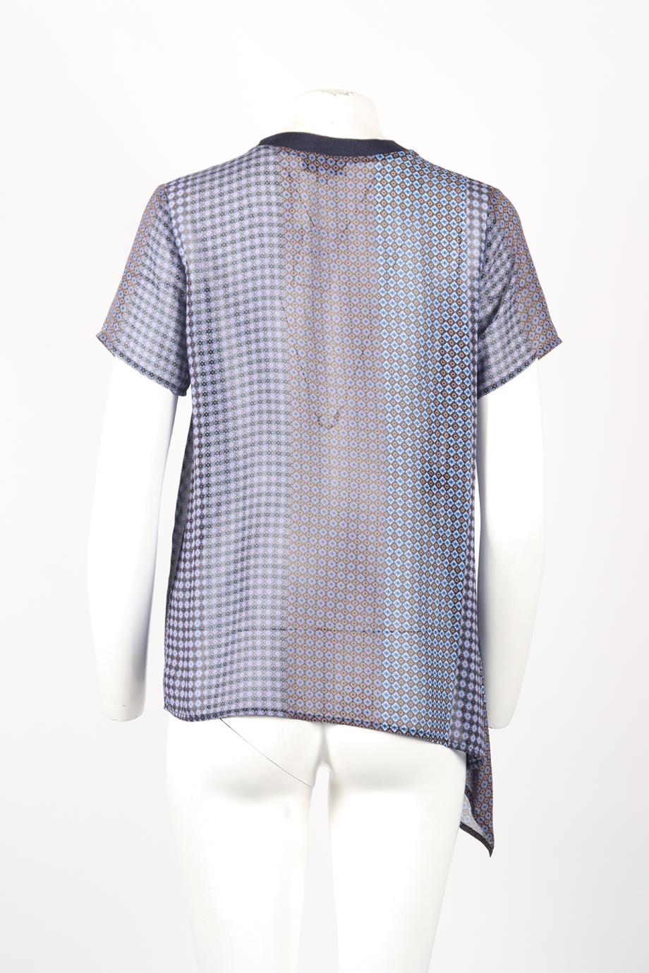 OPENING CEREMONY PRINTED SILK BLEND TOP US 4 UK 8 - Image 4