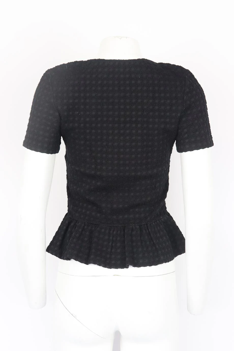 OPENING CEREMONY STRETCH KNIT PEPLUM TOP LARGE - Image 4