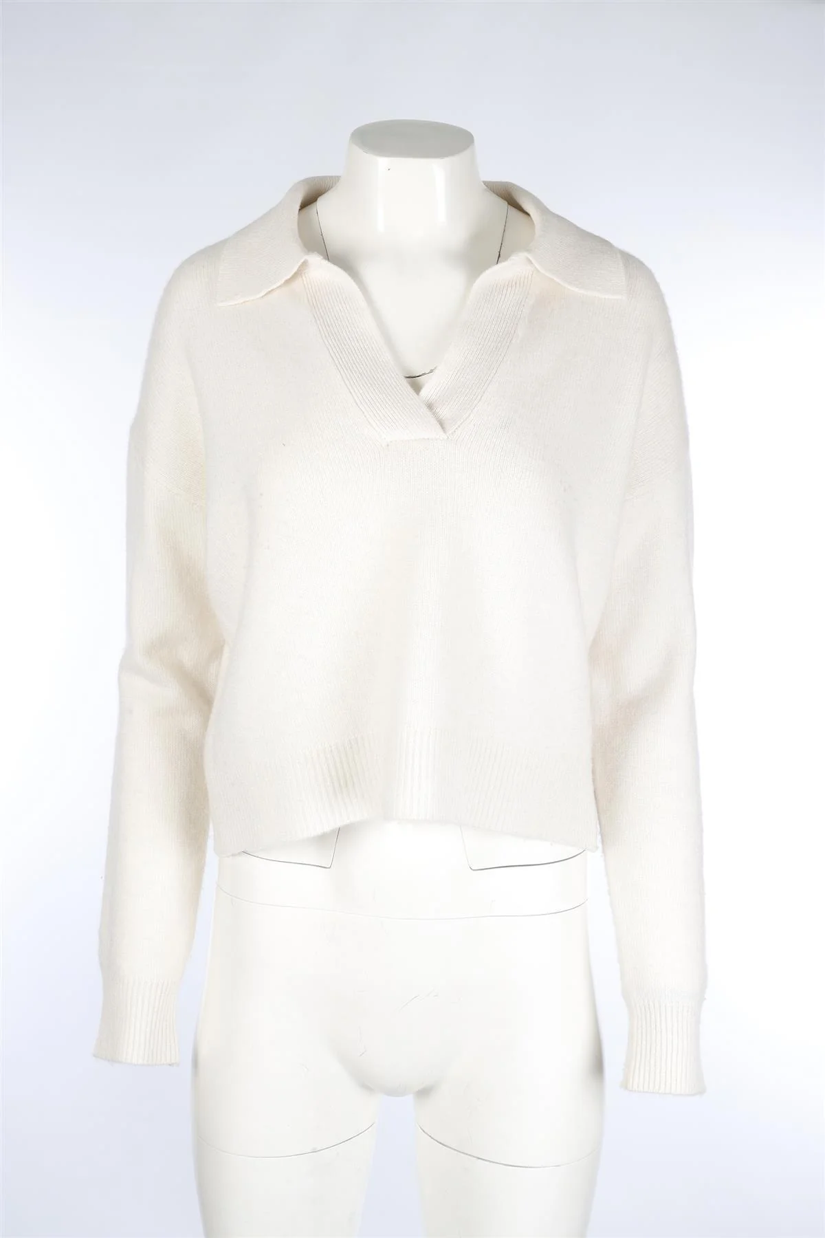 ORGANIC BY JOHN PATRICK CREAM CASHMERE SWEATER SMALL - Image 2