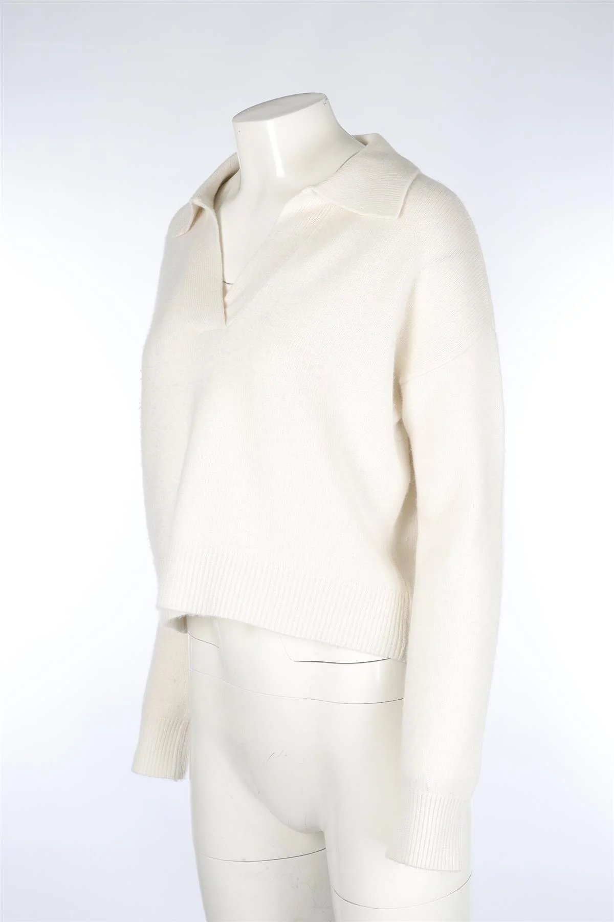 ORGANIC BY JOHN PATRICK CREAM CASHMERE SWEATER SMALL - Image 3