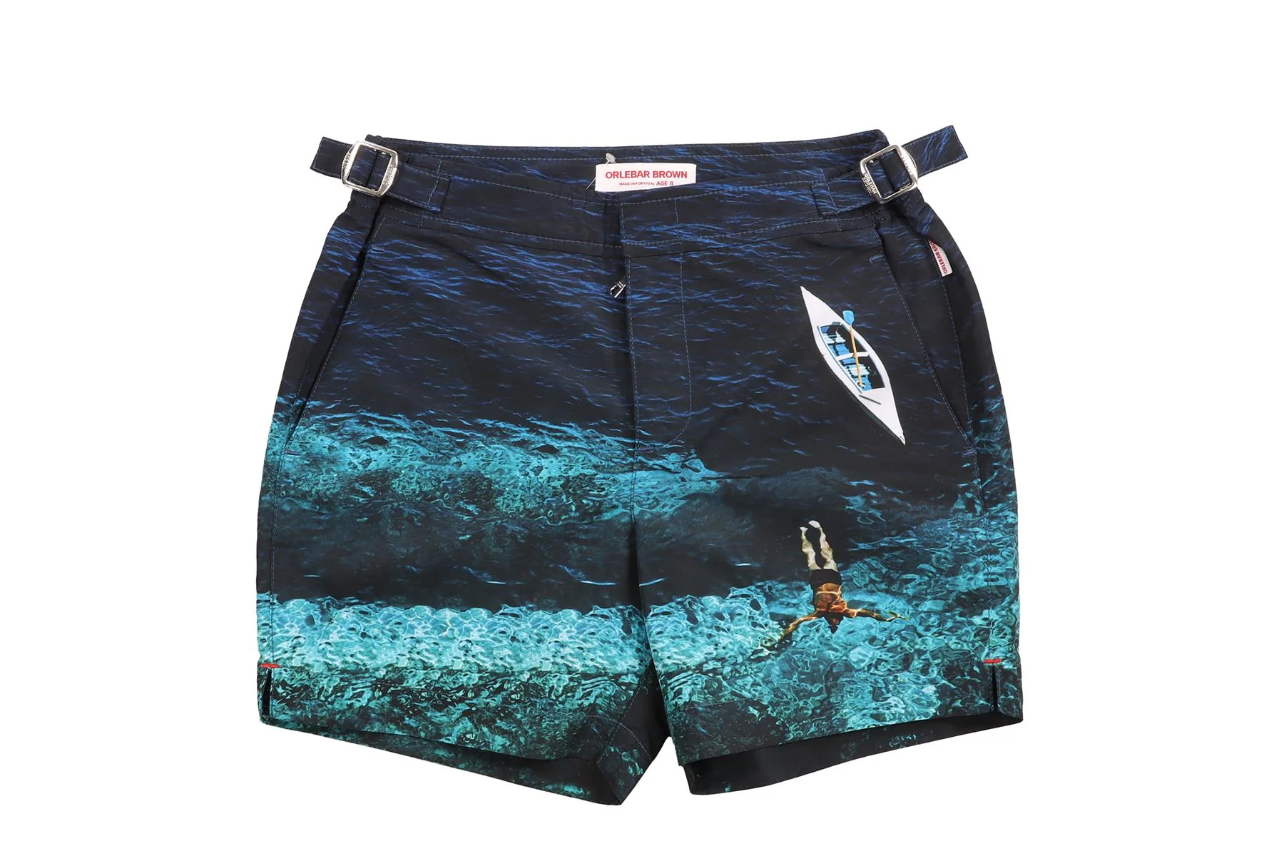 ORLEBAR BROWN BLUE KIDS BOYS SWIM SHORTS 8 YRS - Image 2