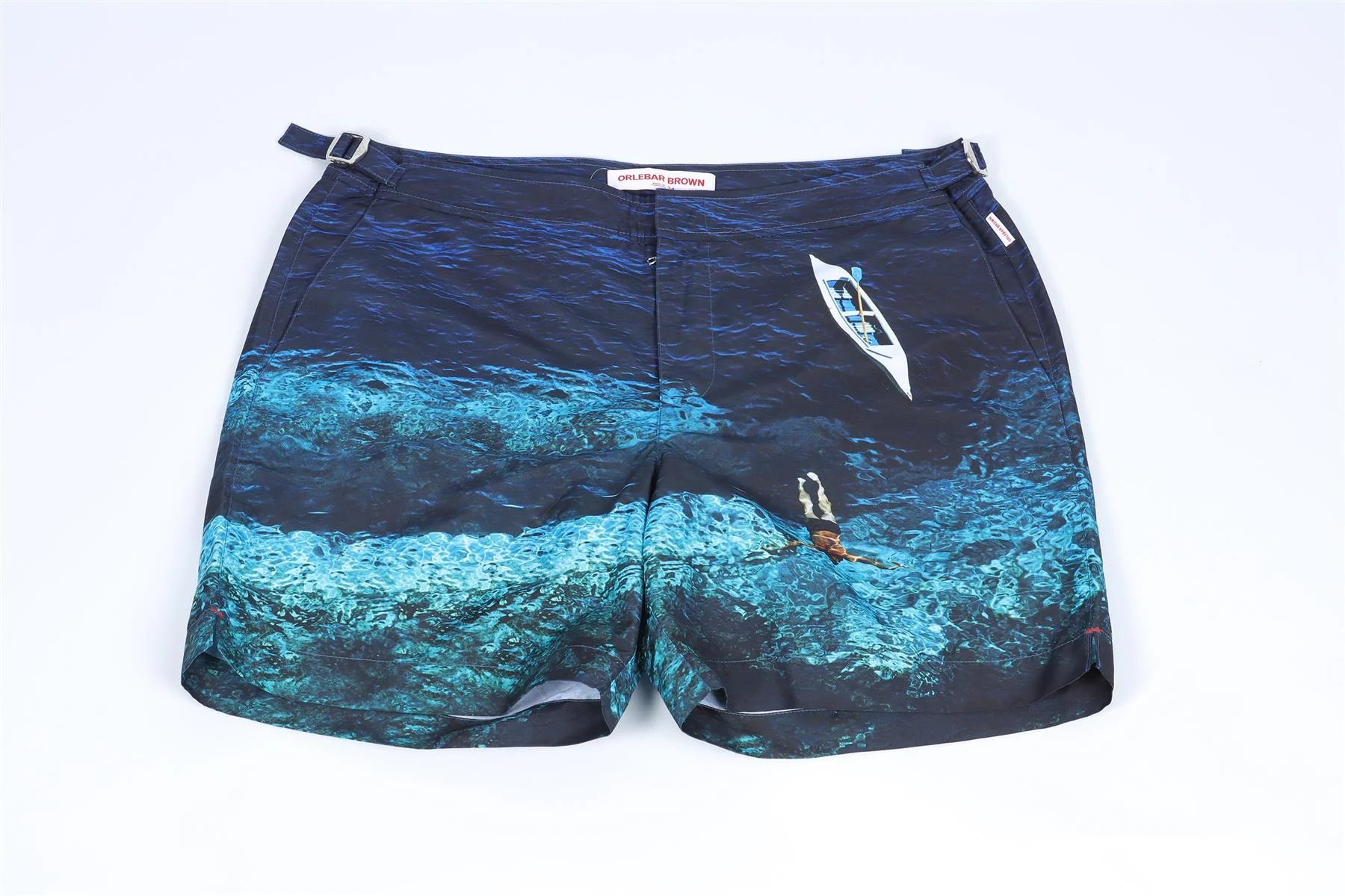 ORLEBAR BROWN BLUE MEN'S SWIM SHORTS UK/US WAIST 34 - Image 2