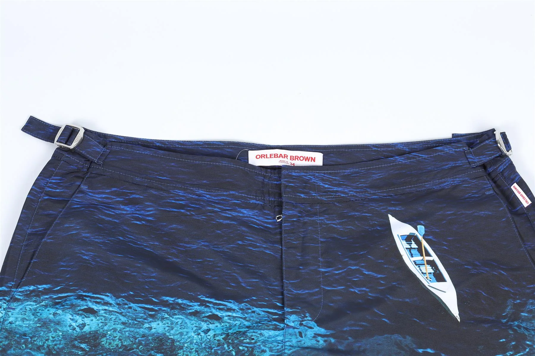 ORLEBAR BROWN BLUE MEN'S SWIM SHORTS UK/US WAIST 34 - Image 3