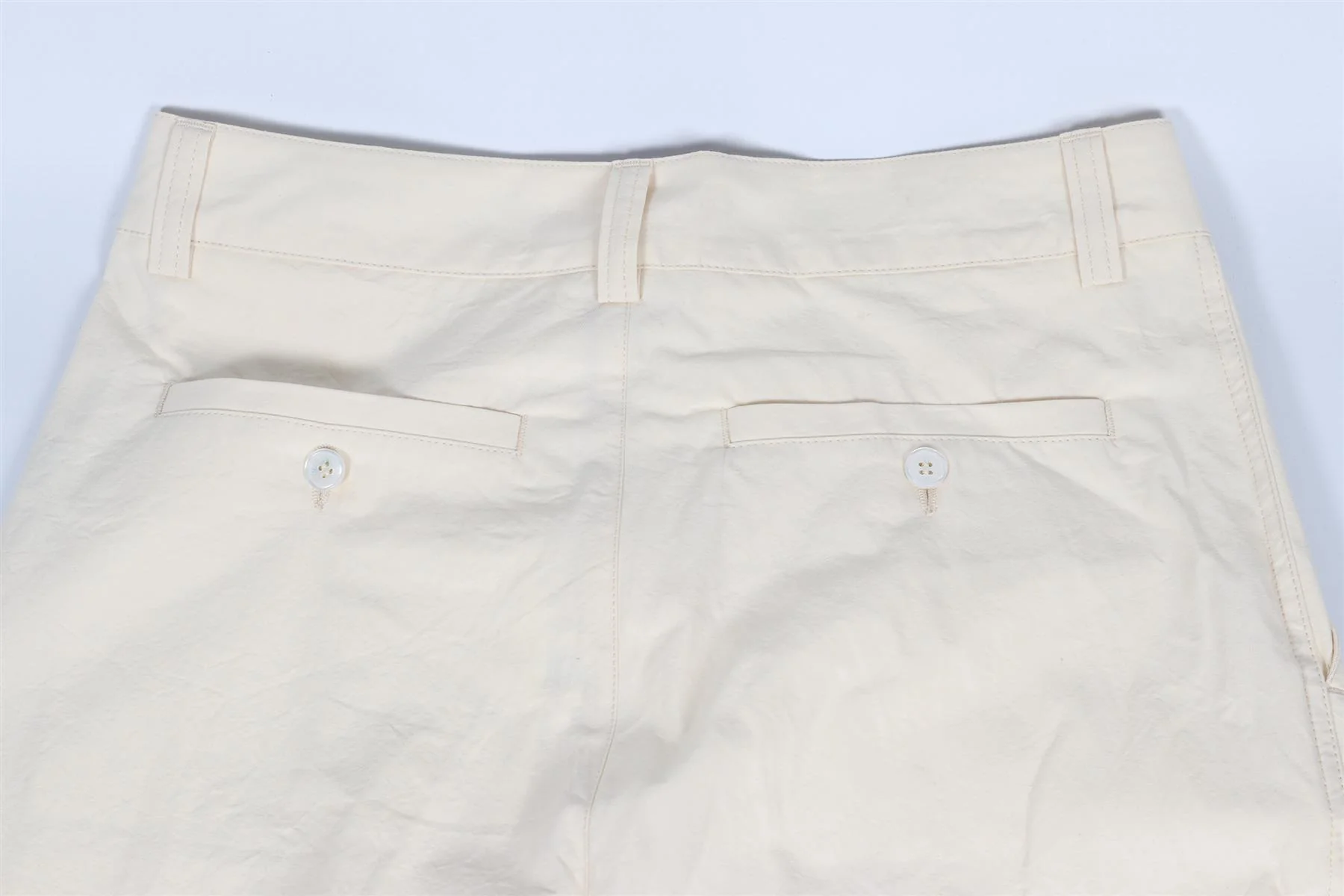 ORLEBAR BROWN CREAM MEN'S COTTON STRAIGHT LEG PANTS W30 - Image 5