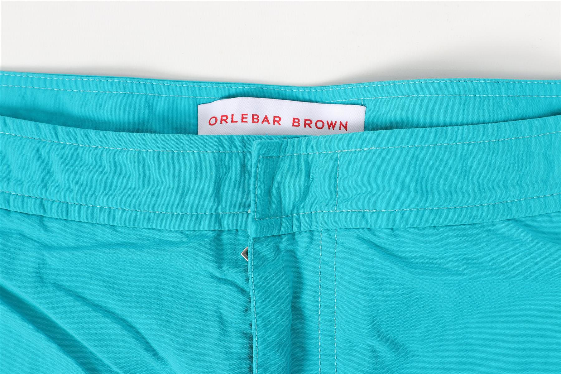 ORLEBAR BROWN GREEN MEN'S SWIM SHORTS - Image 3