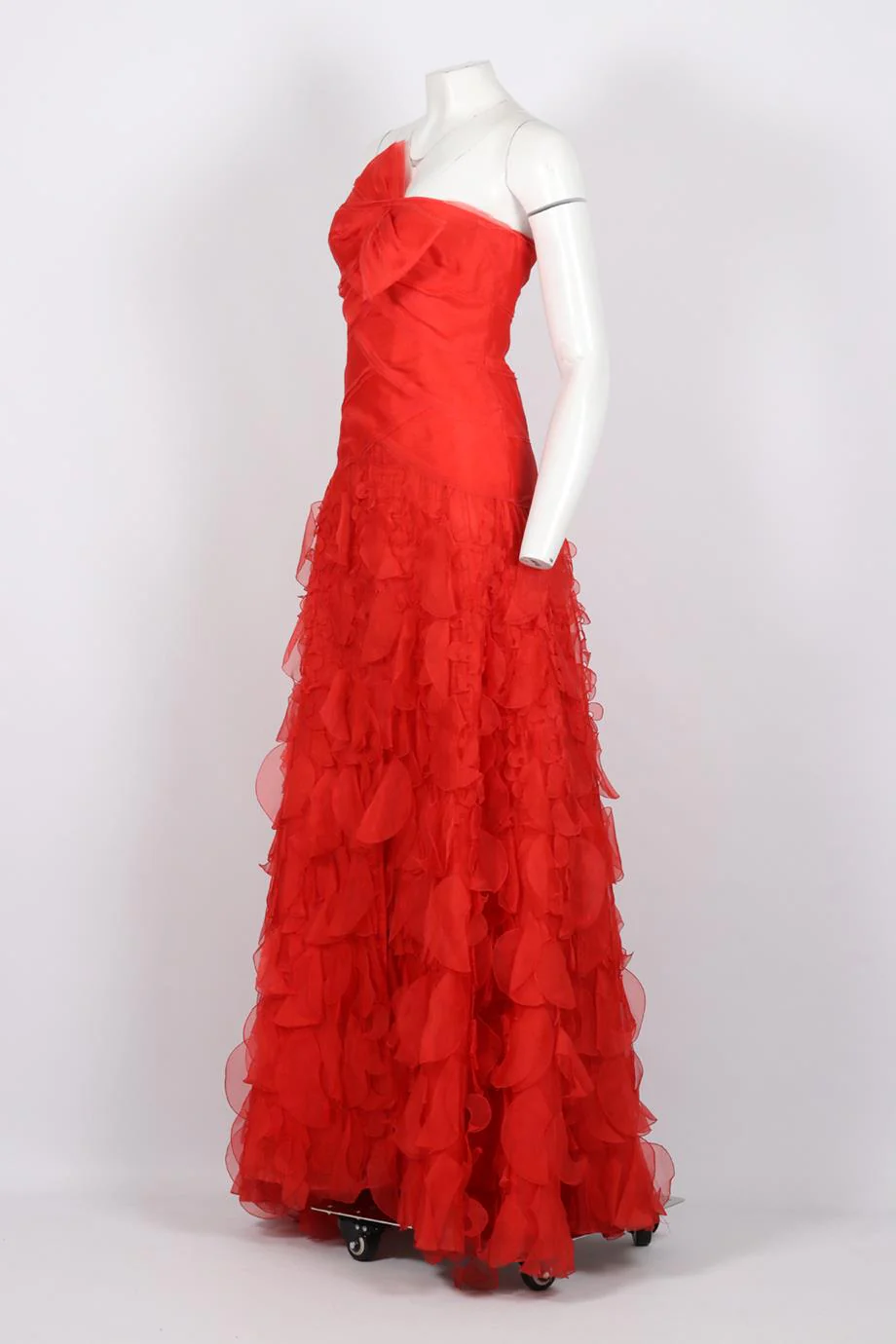 OSCAR DE LA RENTA 2010 STRAPLESS SILK GOWN US 4 UK 8 - Image 3