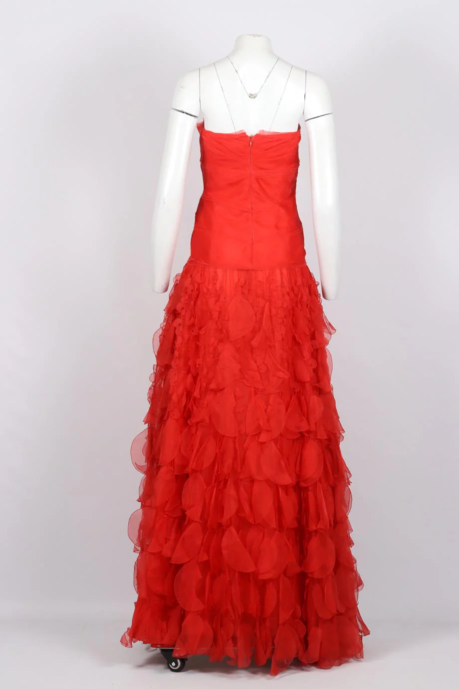 OSCAR DE LA RENTA 2010 STRAPLESS SILK GOWN US 4 UK 8 - Image 4