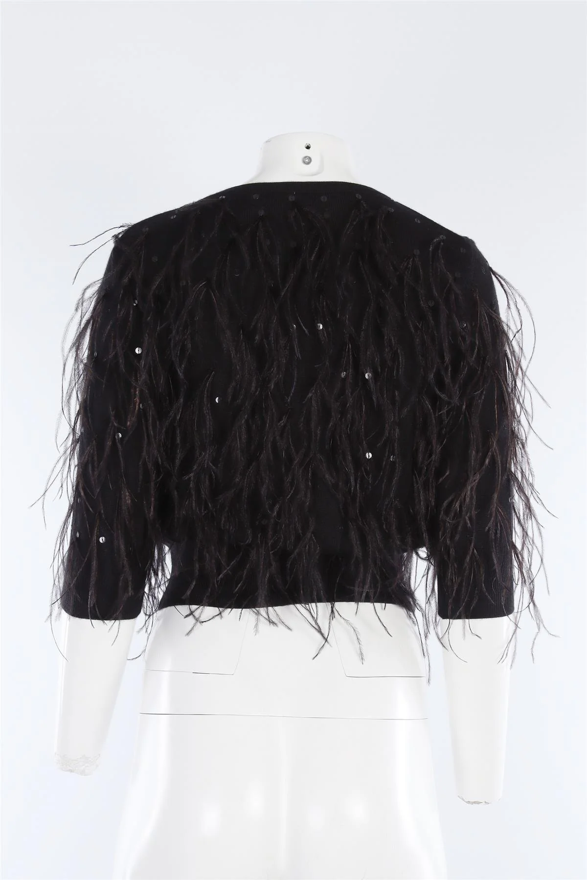 OSCAR DE LA RENTA BLACK 2021 CASHMERE CARDIGAN XSMALL - Image 4