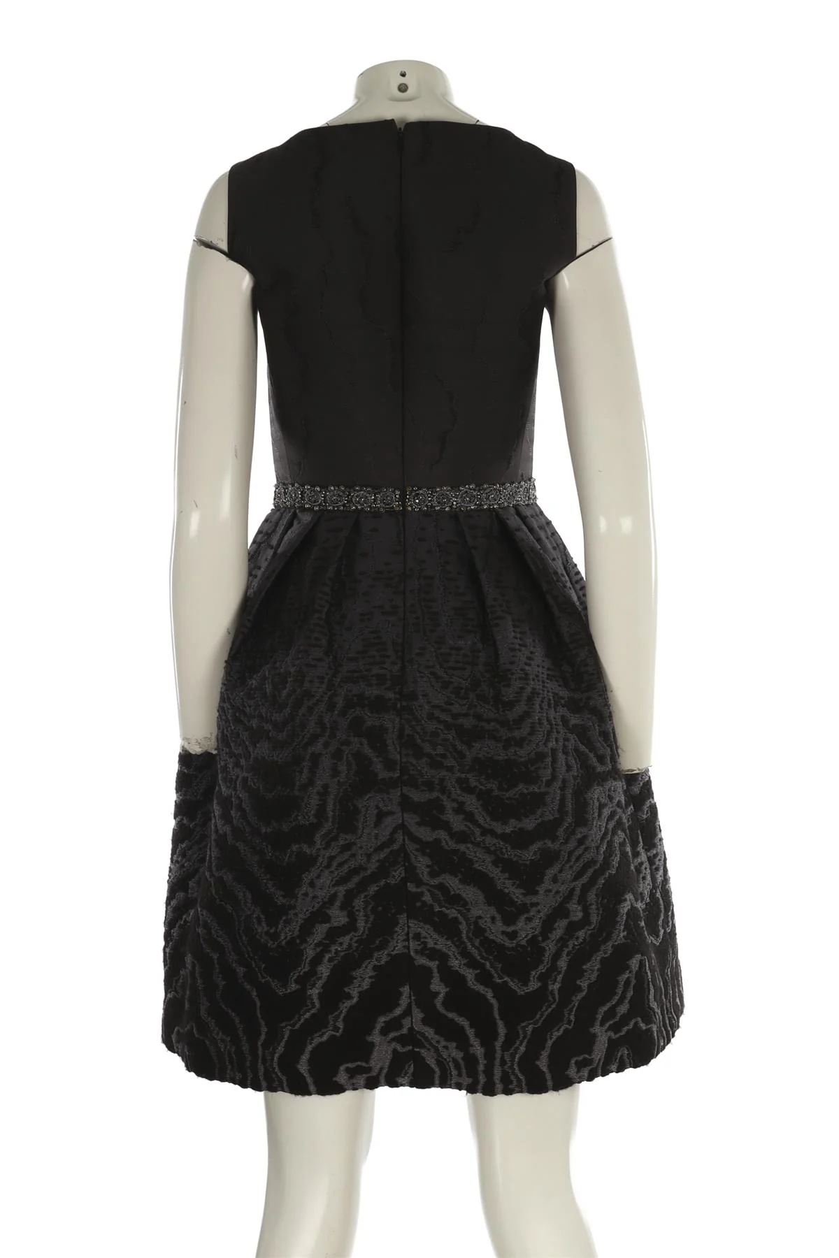 OSCAR DE LA RENTA BLACK MIDI DRESS US 4 UK 8 - Image 4