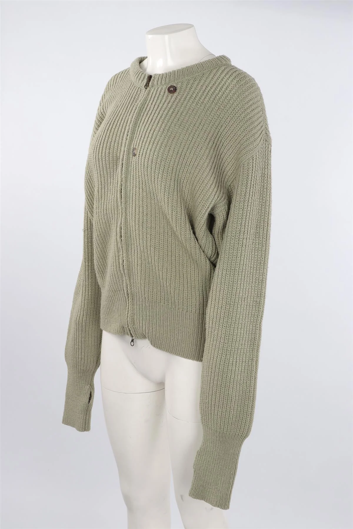 OUR LEGACY GREEN MEN'S WOOL CARDIGAN IT 50 - Image 3