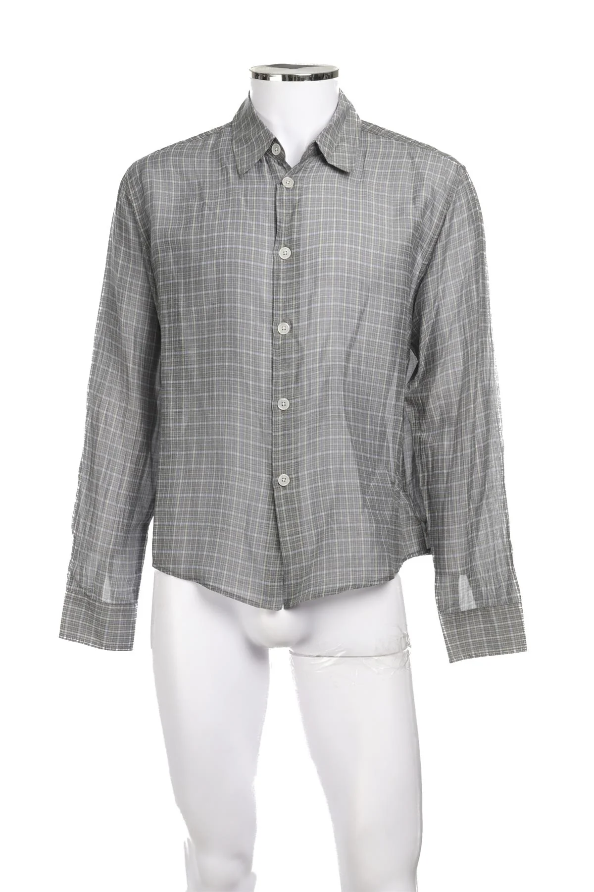 OUR LEGACY GREY MENS COTTON SHIRT IT 46 UK 36 - Image 2