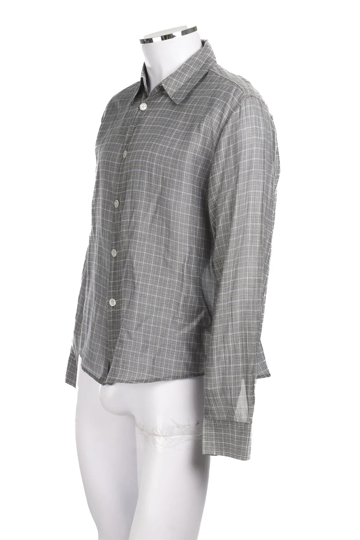 OUR LEGACY GREY MENS COTTON SHIRT IT 46 UK 36 - Image 3