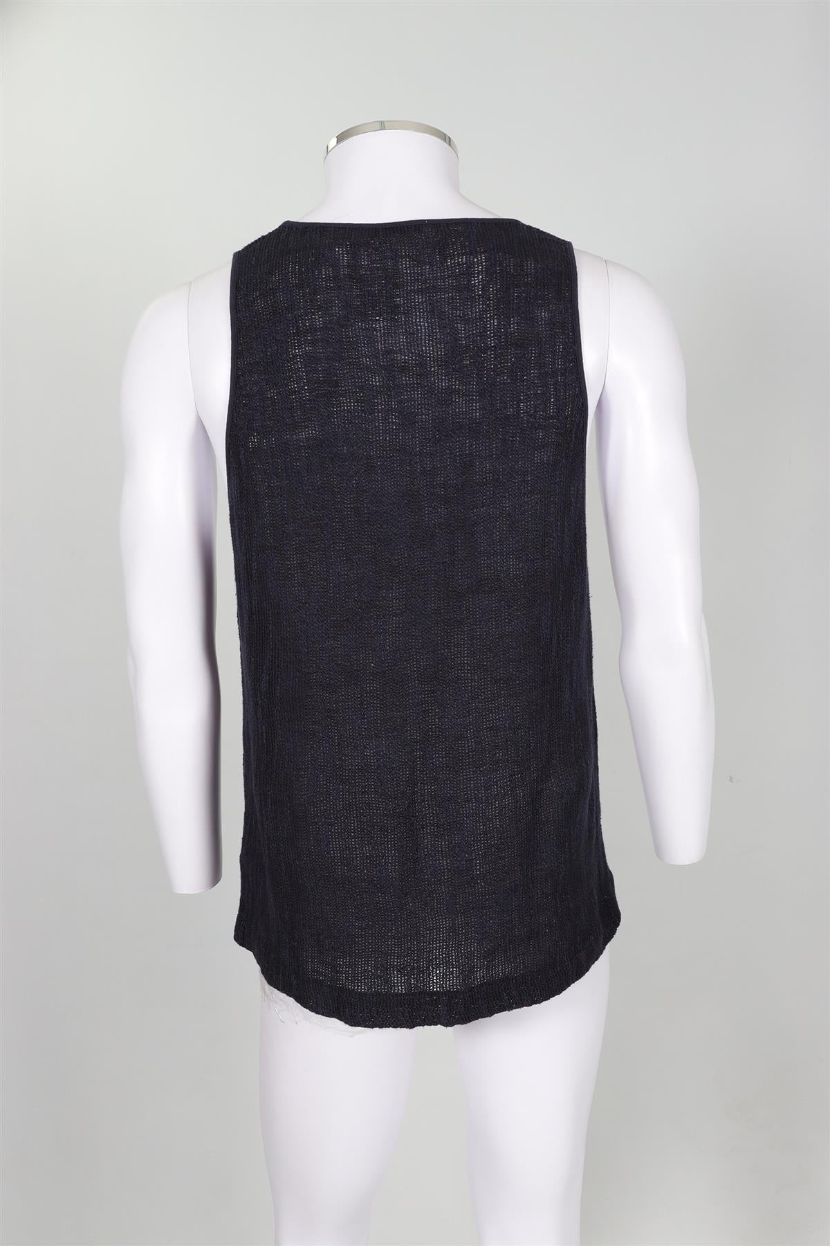 OUR LEGACY NAVY MEN'S LINEN TOP IT 48 UK 38 - Image 4