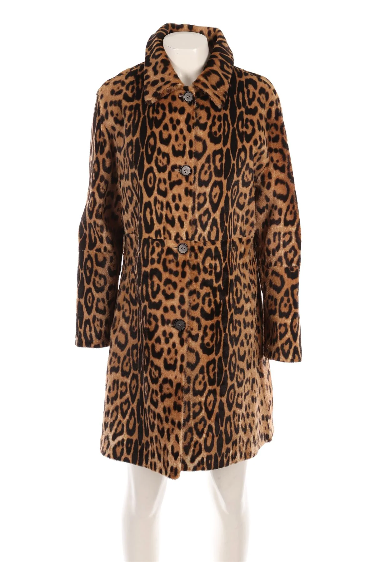P.A.R.O.S.H. BROWN CALF HAIR COAT MEDIUM - Image 2