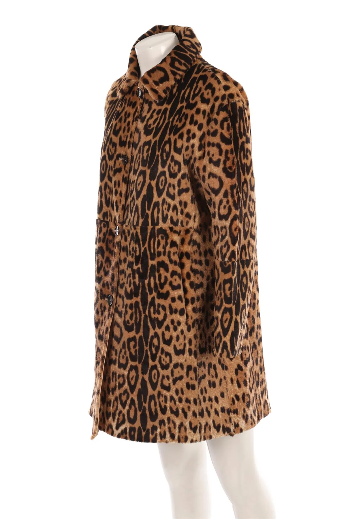 P.A.R.O.S.H. BROWN CALF HAIR COAT MEDIUM - Image 3