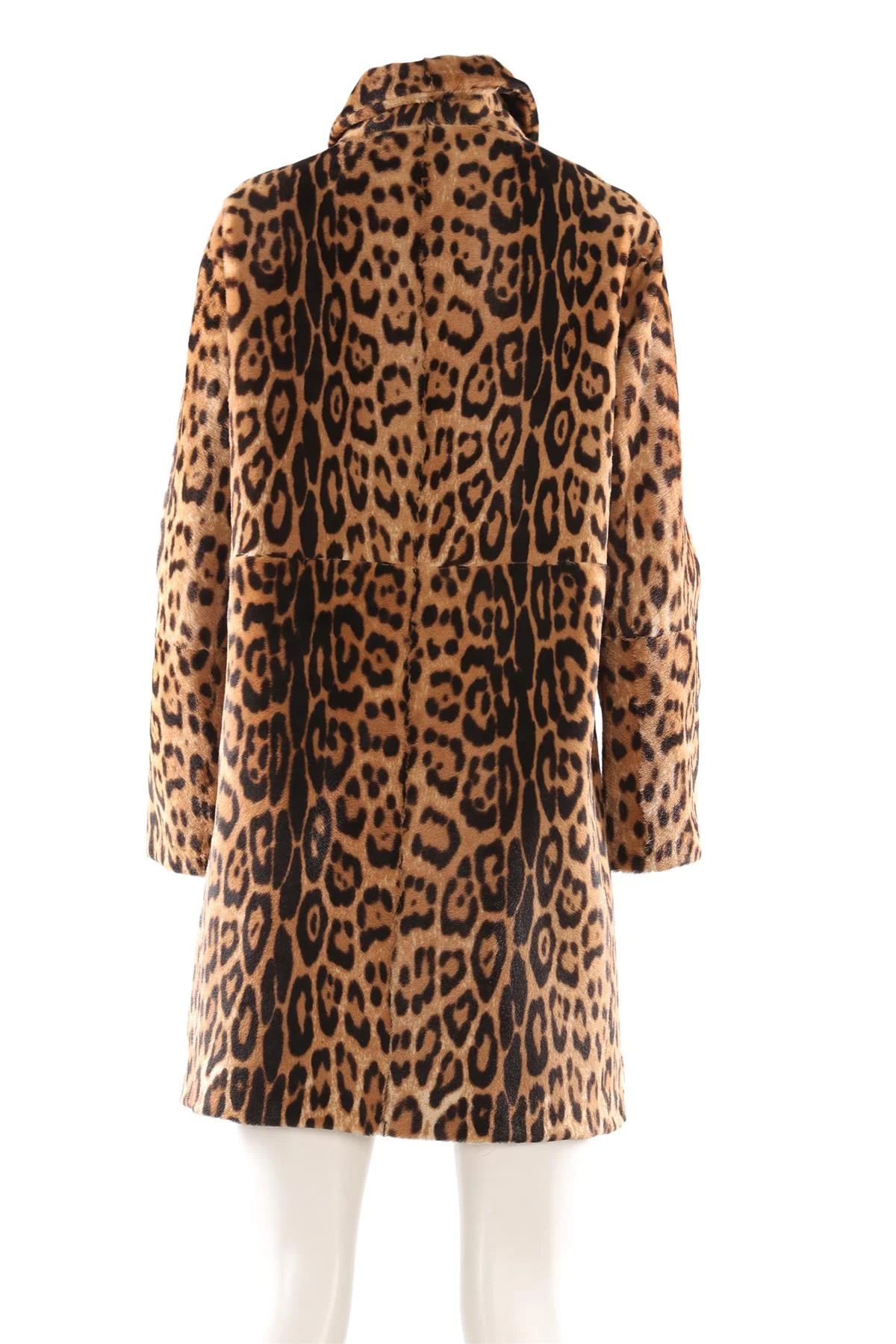 P.A.R.O.S.H. BROWN CALF HAIR COAT MEDIUM - Image 4