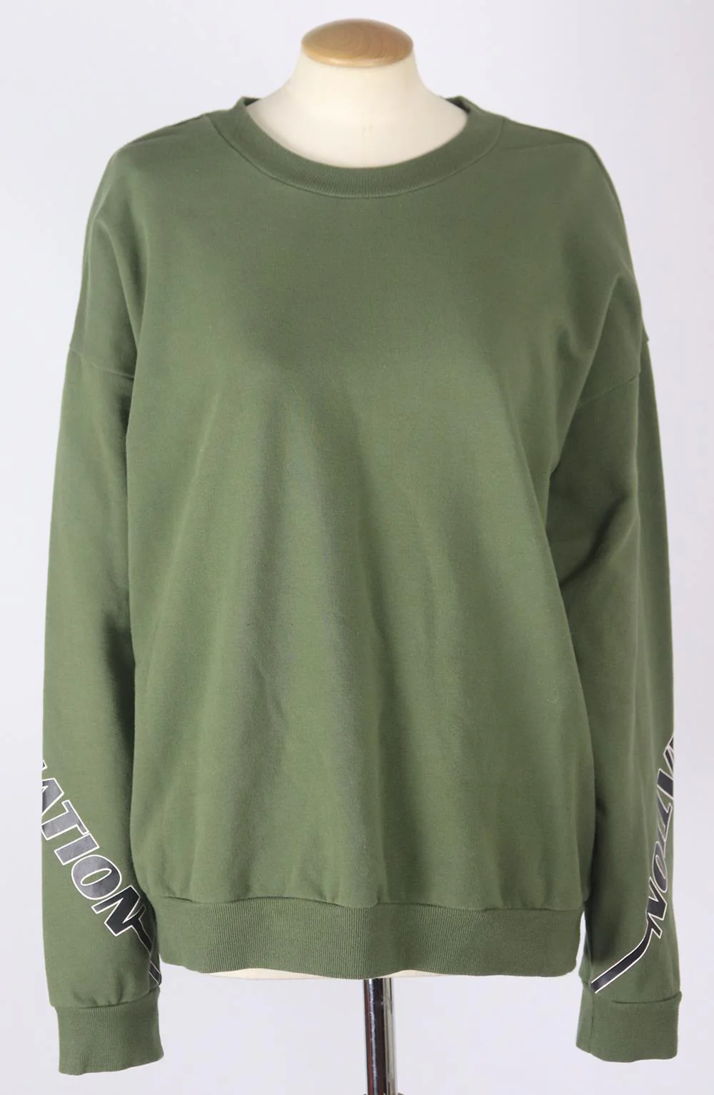 P.E NATION PRINTED COTTON BLEND JERSEY SWEATSHIRT LARGE - Image 2
