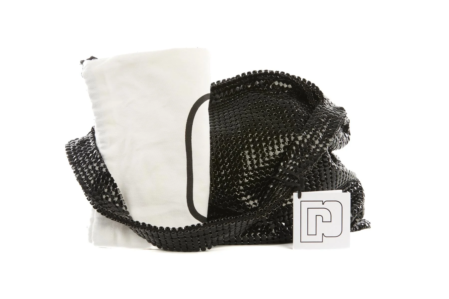 PACO RABANNE BLACK PIXEL CHAINMAIL SHOULDER BAG - Image 8