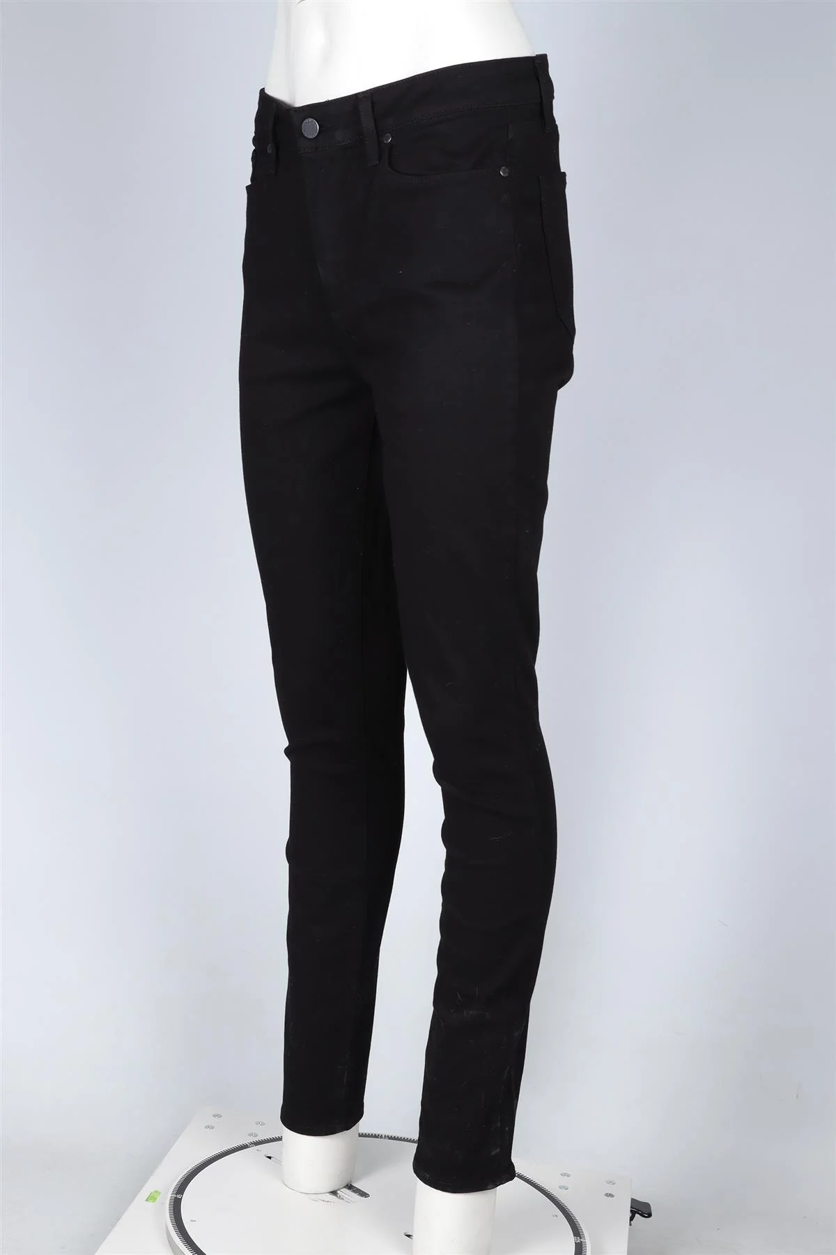 PAIGE BLACK HIGH RISE SKINNY JEANS W31 UK 12-14 - Image 3