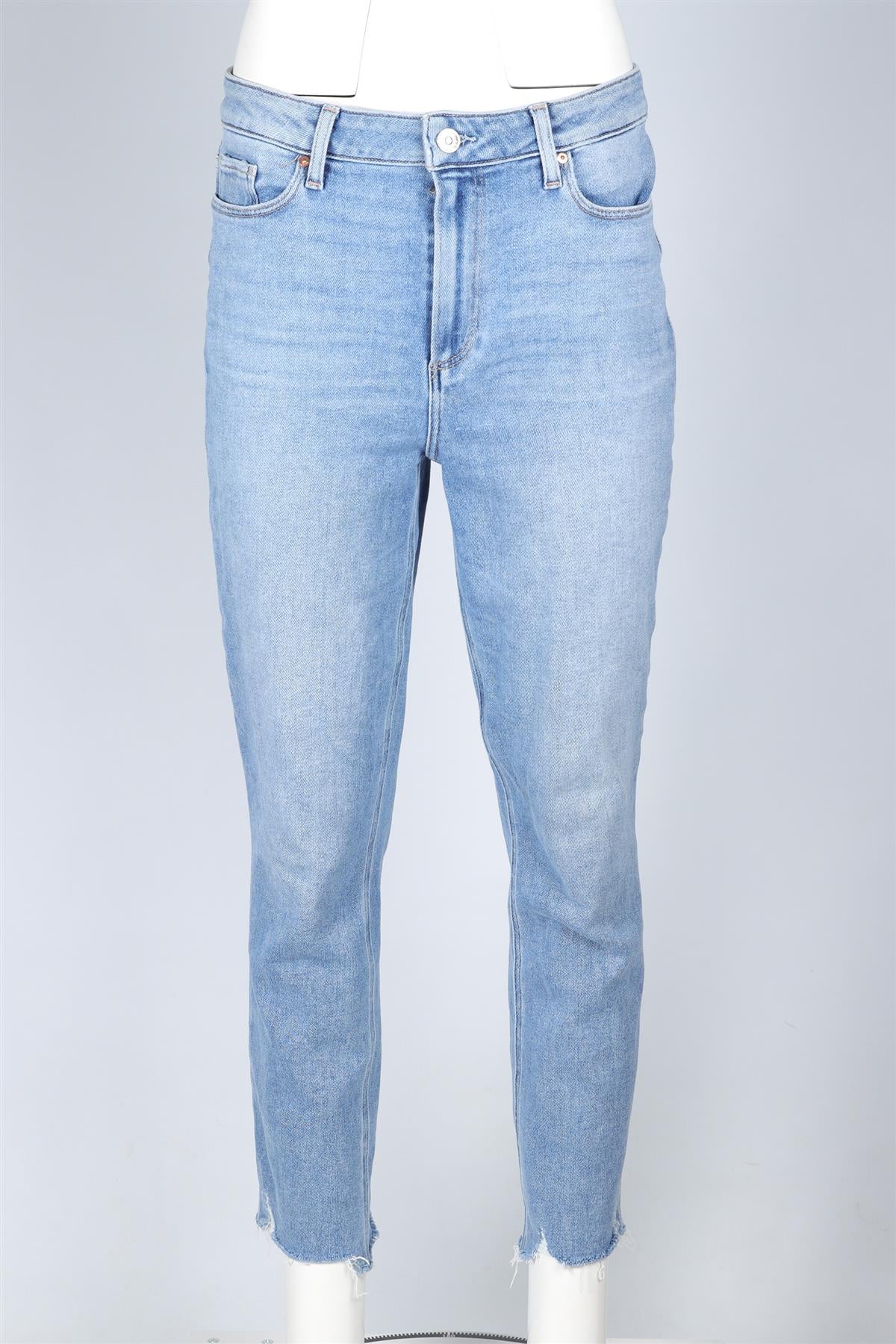 PAIGE BLUE HIGH RISE SKINNY JEANS W31 UK 12-14 - Image 2