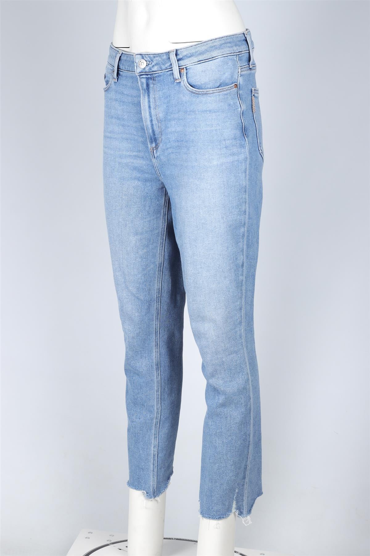 PAIGE BLUE HIGH RISE SKINNY JEANS W31 UK 12-14 - Image 3