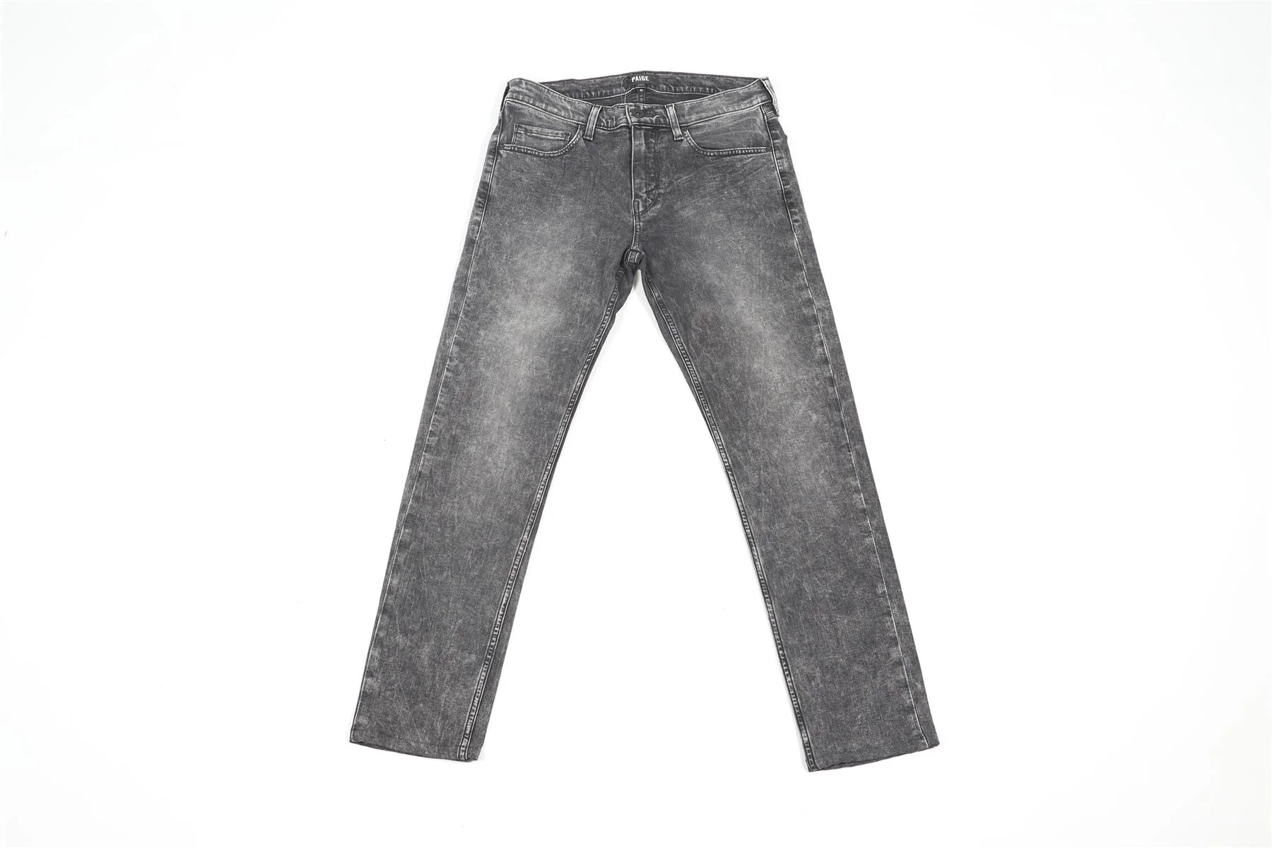 PAIGE GREY MEN'S SLIM LEG JEANS SMALL - Image 2