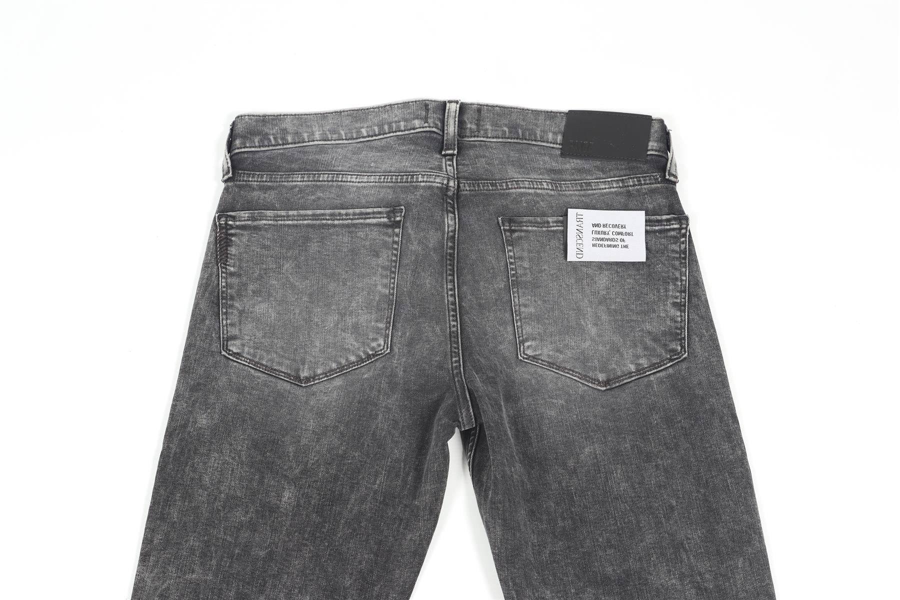 PAIGE GREY MEN'S SLIM LEG JEANS SMALL - Image 5