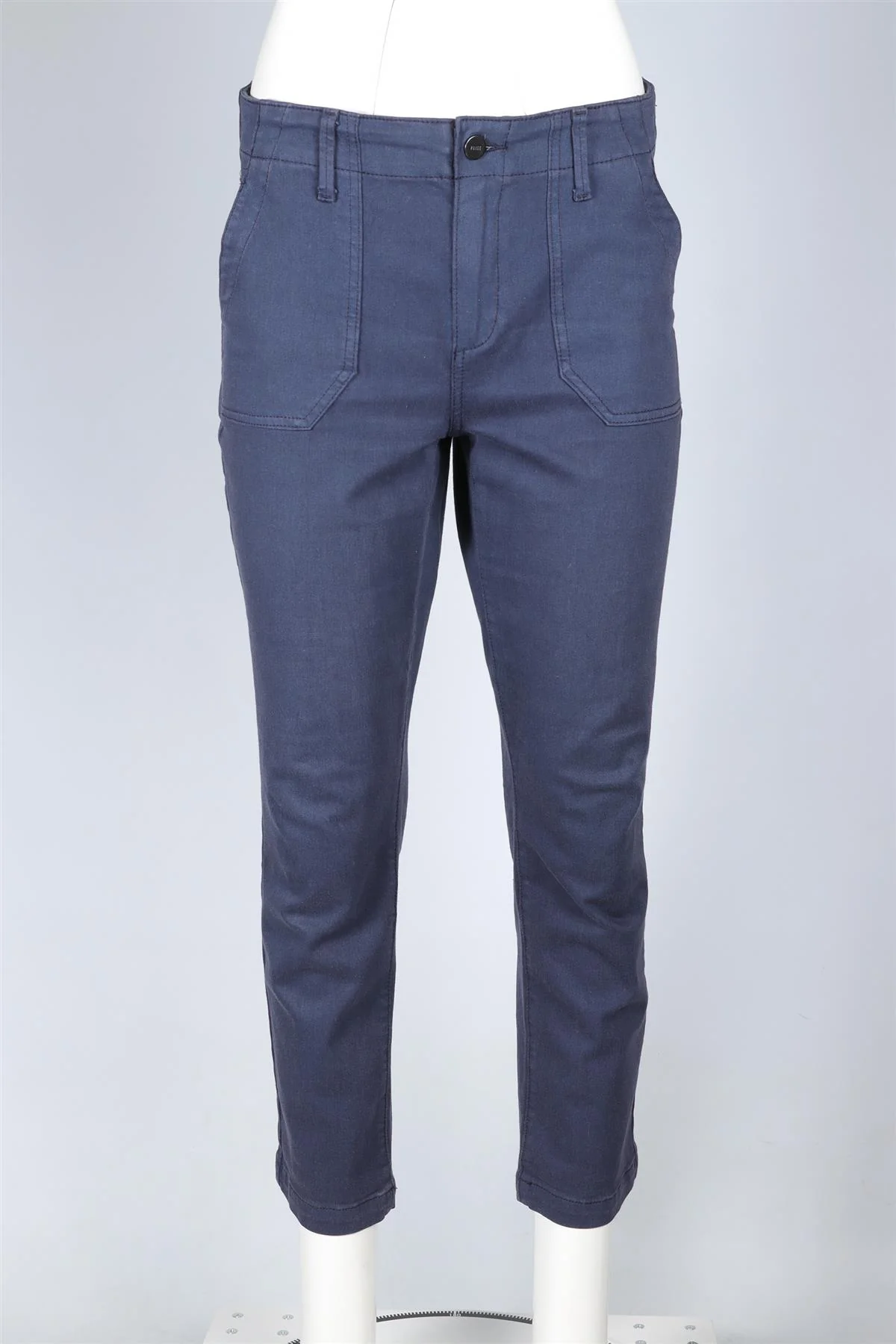 PAIGE NAVY MID RISE STRAIGHT LEG JEANS W29 UK 10-12 - Image 2
