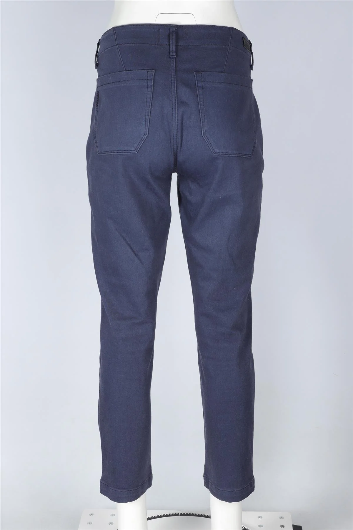 PAIGE NAVY MID RISE STRAIGHT LEG JEANS W29 UK 10-12 - Image 4