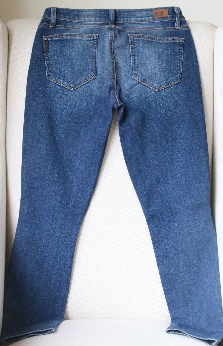 PAIGE VERDUGO ANKLE SKINNY JEANS IN KEIRAN DESTRUCTED W27 UK 8/10 - Image 3