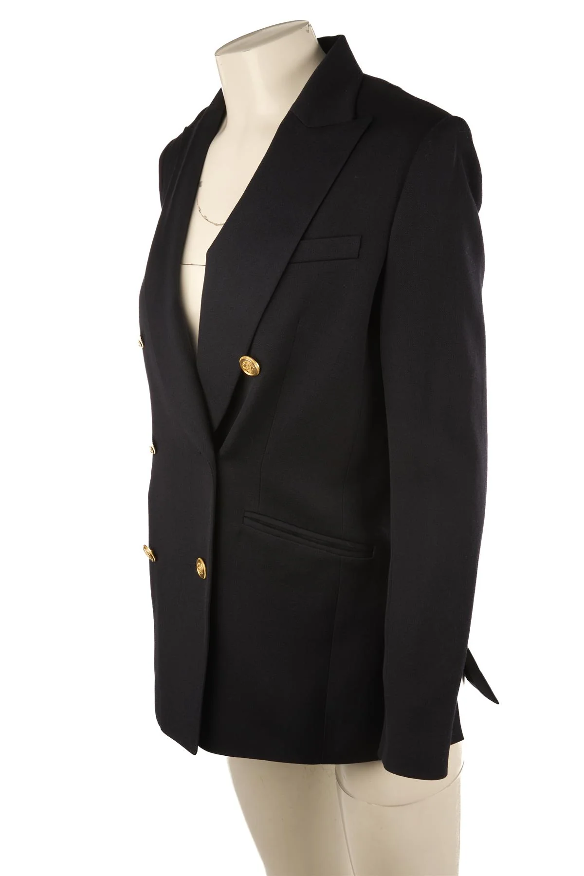 PALLAS NAVY WOOL BLAZER FR 36 UK 8 - Image 3