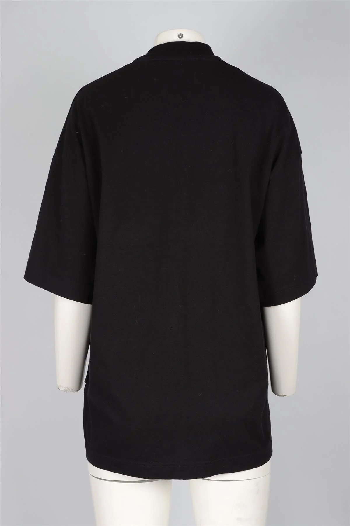 PALM ANGELS BLACK COTTON T-SHIRT MEDIUM - Image 4