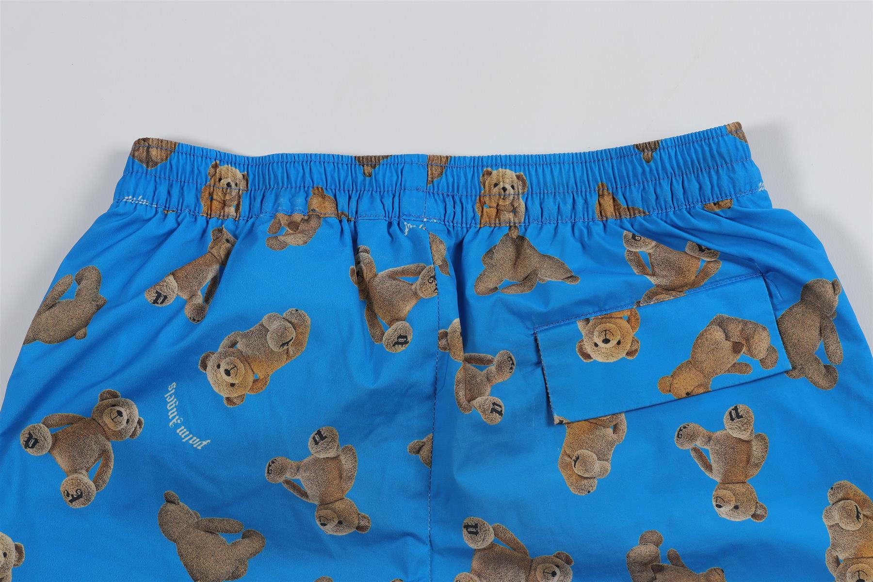 PALM ANGELS BLUE KIDS BOYS SWIM SHORTS 8 YEARS - Image 5