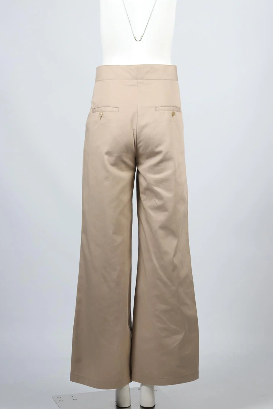 PALM ANGELS COTTON BLEND WIDE LEG PANTS LARGE - Image 4