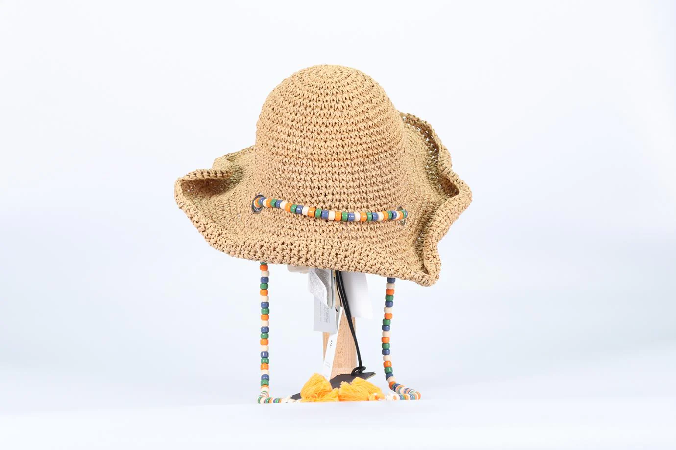 PALM ANGELS EMBROIDERED RAFFIA HAT ONE SIZE - Image 4